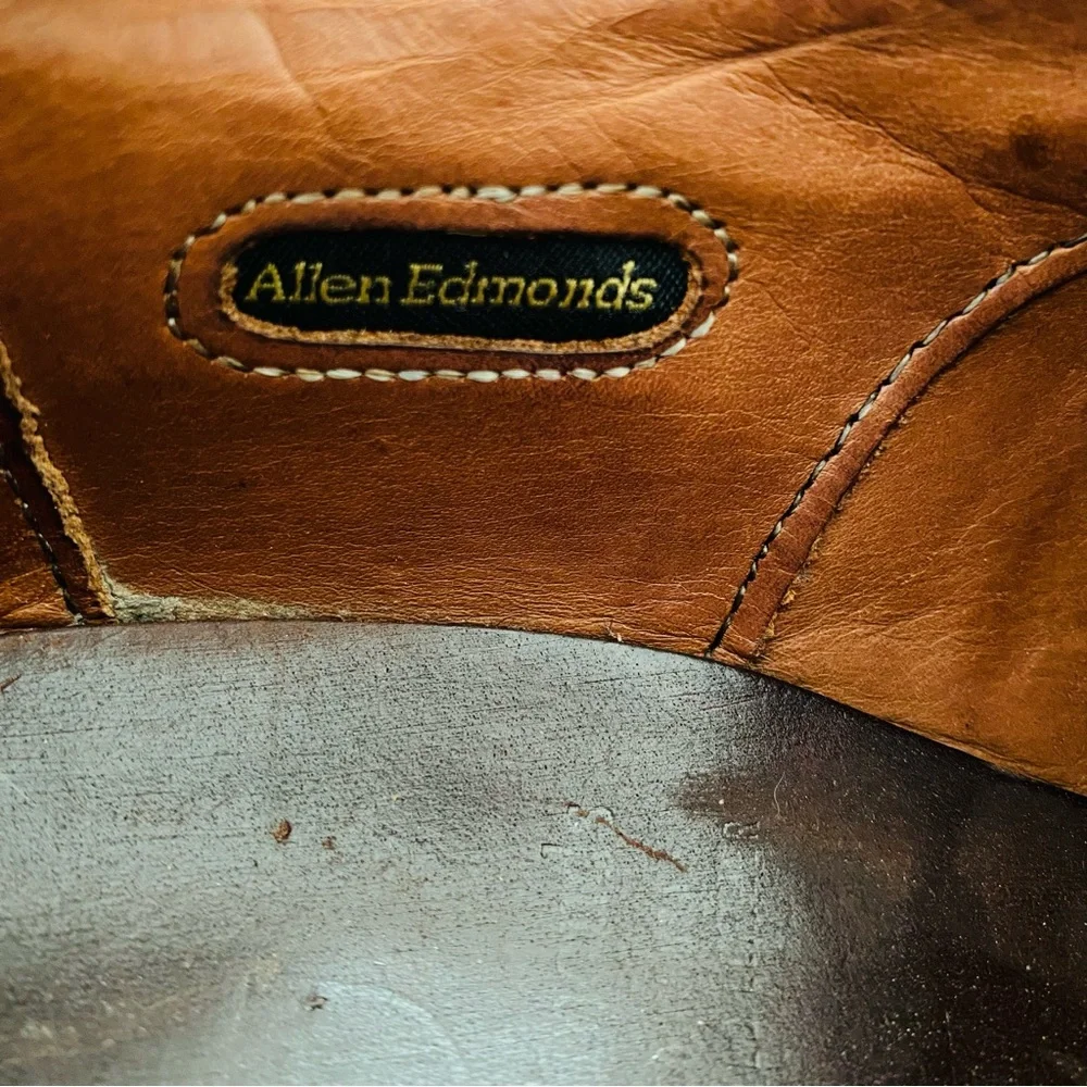 Allen Edmonds Strandmok Style Men’s Genuine Leather Distressed Oxfords Size 8‎